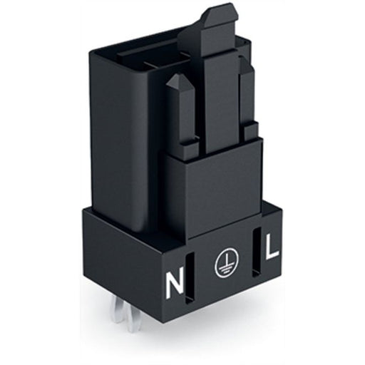 WAGO - Leiterplattensteckverbinder Stecker für Leiterplatten 890-813 3-polig,schwarz − 100 Stück