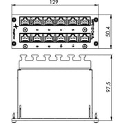 Telegärtner - Patchpanel Kupfer Mini-Verteiler Cat.6 3HE 100007001 MPD12-H K ungeschir