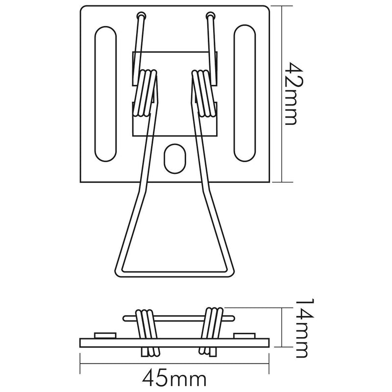 Nobile - Mechanisches Zubehör/Ersatzteile für Leuchten Einbaufeder 2er-Set 1560980001