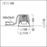 Zumtobel Group - Downlight/Strahler/Flutlicht LED-Downlight PANOS INF #60817243 3000K