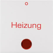Berker - Abdeckung/Bedienelement für Installationsschalterprogramme Wippe mit Linse 16218909 Heizung pws/matt