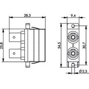 Telegärtner - LWL-Kupplung ST/SC-Dupl.Adapter MM+SM 100007267 Einschn.o Schr.mont. − 1 Stück