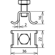 DEHN - Zubehör/Ersatzteile für Erdung und Blitzschutz Spannkopf SPK14X03V2A f. 14x0,3mm NIRO
