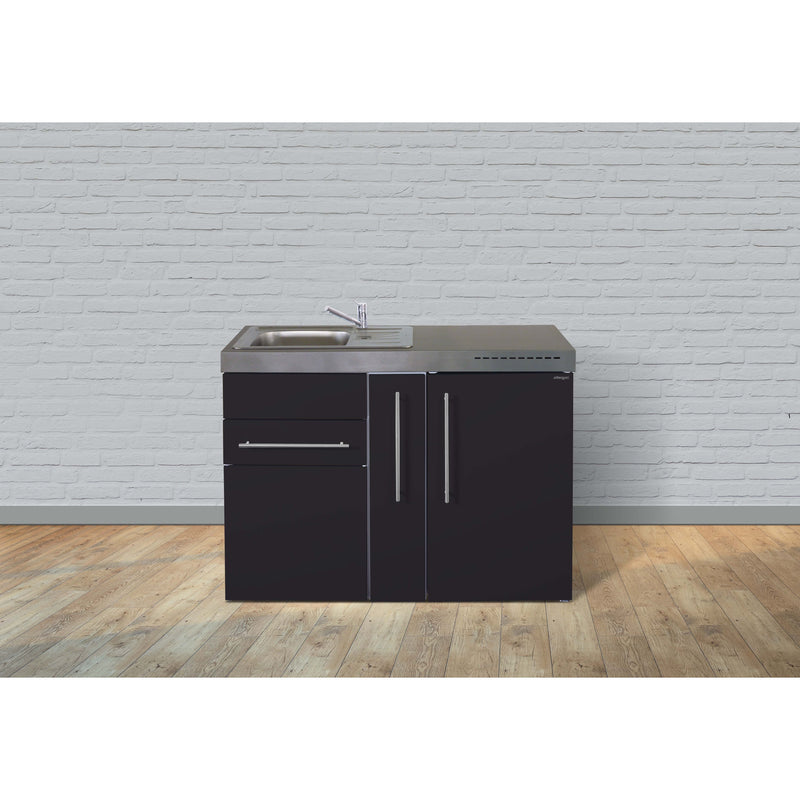 Stengel - Mini-Küche Miniküche Premiumline MPSM120ABliS Schwarz matt