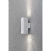 Gnosjö Konstsmide AL - Decken-/Wandleuchte Halogen Wandleuchte 7907-310 grau, alu GU10