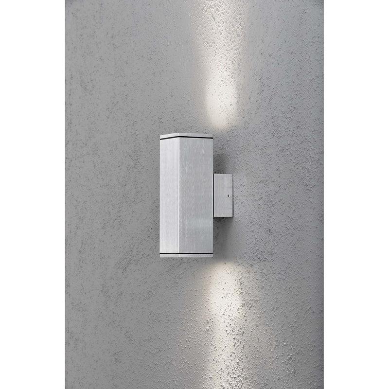 Gnosjö Konstsmide AL - Decken-/Wandleuchte Halogen Wandleuchte 7907-310 grau, alu GU10