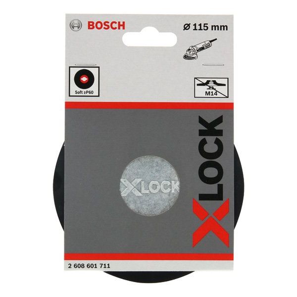 Bosch - Stützteller für Schleifwerkzeug PRO Stützteller X-Lock, 2608601711 weich, 115 mm