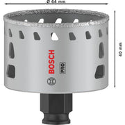 Bosch - Lochsäge PRO Tile PC Plus Lochsäge, 2608901566 64 mm, HS
