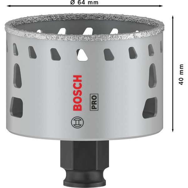Bosch - Lochsäge PRO Tile PC Plus Lochsäge, 2608901566 64 mm, HS