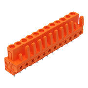 WAGO - Leiterplattensteckverbinder THT-Federleiste gerade 232-172 Maß 5,08mm,orange − 25 Stück