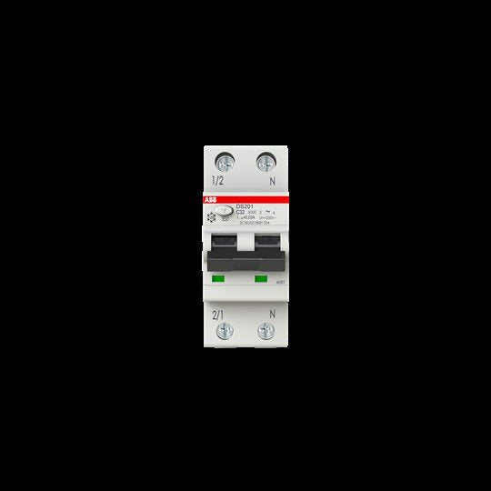 ABB Stotz S&J - Kombination FI-Schalter/Leitungsschutzschalter FI/LS-Schalter DS201A-C32/0,03 6kA, 1p+N