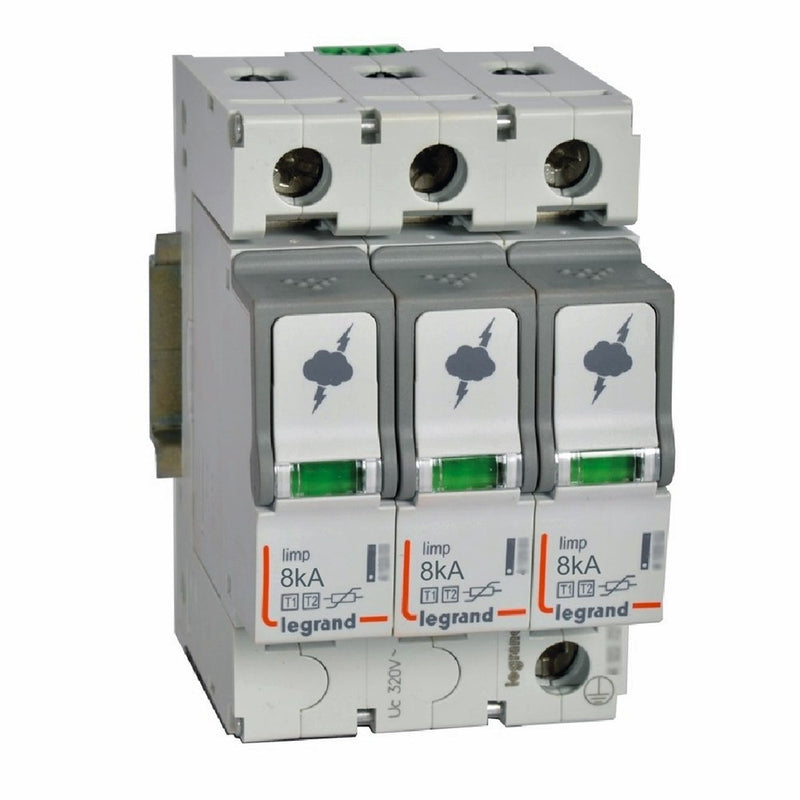 Legrand - Überspannungsableiter für Energietechnik/Stromversorgung Kombiableiter Legrand 412252 Typ 1+2, 3+0
