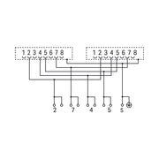 WAGO - D-Sub-Steckverbinder Übergabemodul 2xRJ-45 289-966 2-reihig
