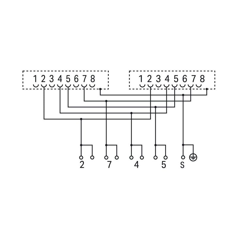 WAGO - D-Sub-Steckverbinder Übergabemodul 2xRJ-45 289-966 2-reihig