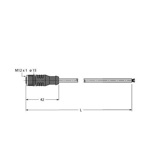 Turck - Konfektioniertes Sensor-Aktor-Kabel RFID-Leitung RK4.5T-25/S2500 Standard − 1 Stück