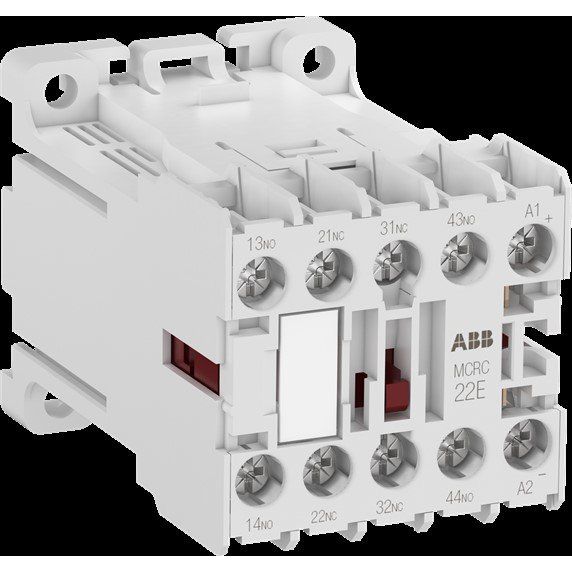 ABB Stotz S&J - Hilfsschütz, Relais Kleinhilfsschütz MCRC004ATWD 24V DC, Weitspannung
