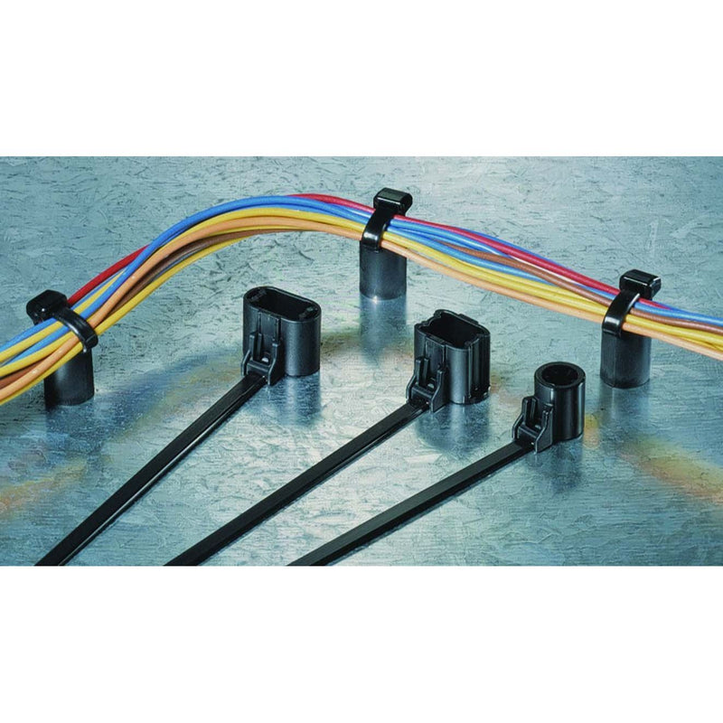 HellermannTyton - Kabelbinder Befestigungsbinder T50SSBS50TE HS sw 160x4,6 − 500 Stück