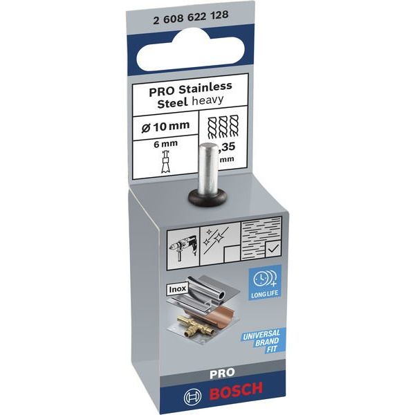 Bosch - Rotierende Drahtbürste PRO Stainless Steel heavy 2608622128 Pinselbürste gerader