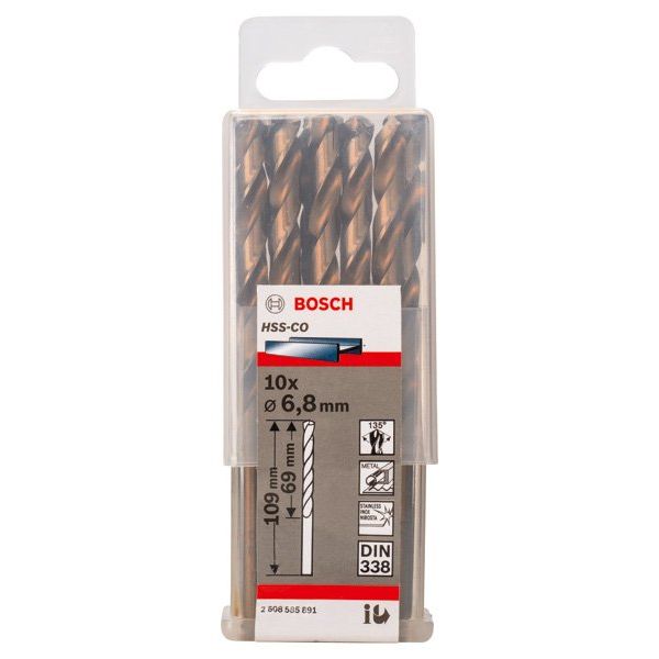Bosch - Bohrer PRO Stainless Steel HSS-Co 2608585891 Spiralbohrer 6,8 x