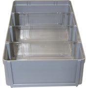 Dresselhaus - Zubehör/Ersatzteile für Werkzeugkasten, -schrank, -wagen und Werkbank Kleinteilebox 4708/000/06 10 Farbe: grau