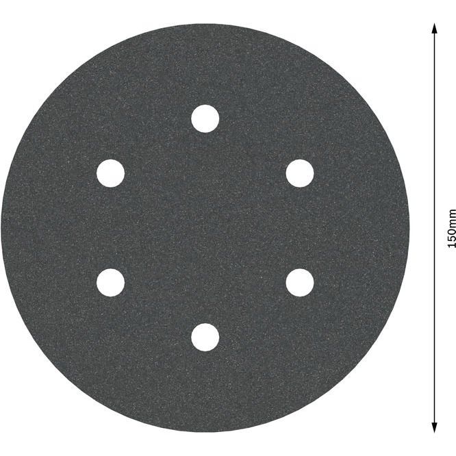 Bosch - Schleifpapier/Schleifvlies PRO F355 Schleifblatt, 150 2608605128 mm, G240, 5-tlg