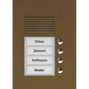 TCS Tür Control - Türstation für Türkommunikation Audio Außenstation PUK 4 PUK04/1-EB Tasten 1spaltig UP b