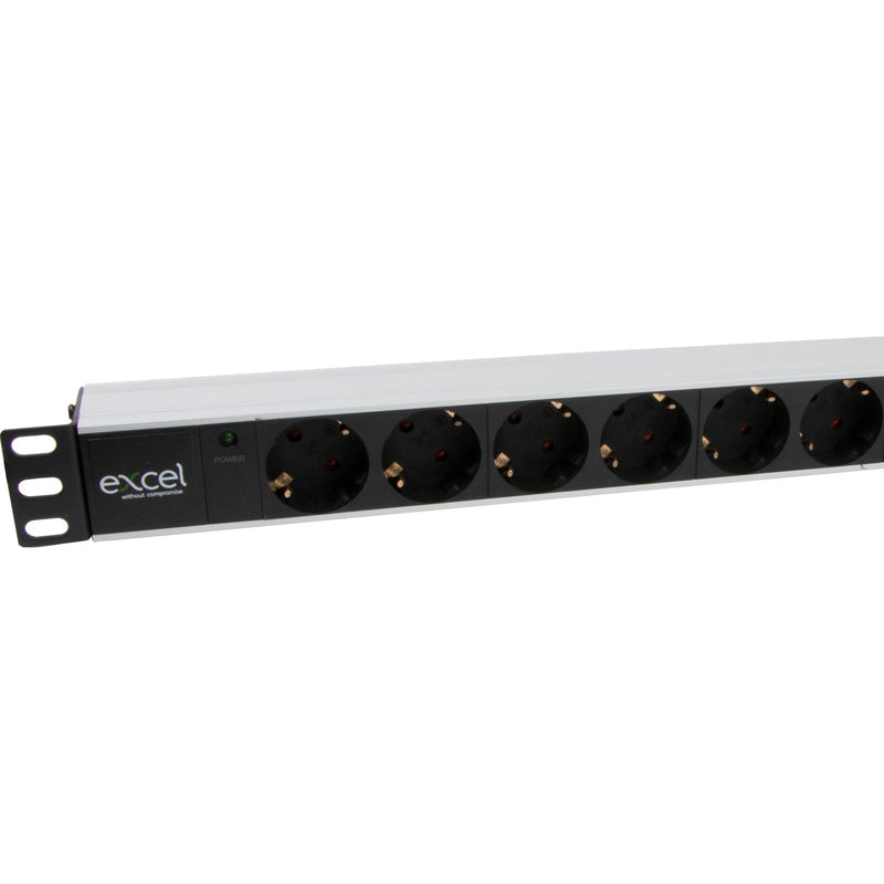 Excel Networking - Modularer Steckverbinder Steckdosenleiste 9-fach 555-084 19"