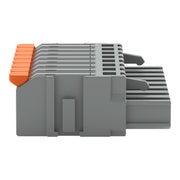 WAGO - Kabelsteckverbinder für Leiterplattensteckverbinder 1-Leiter-Federleiste,Hebel 2231-1108/327-000 PushinCAGECLAMP,grau − 50 Stück