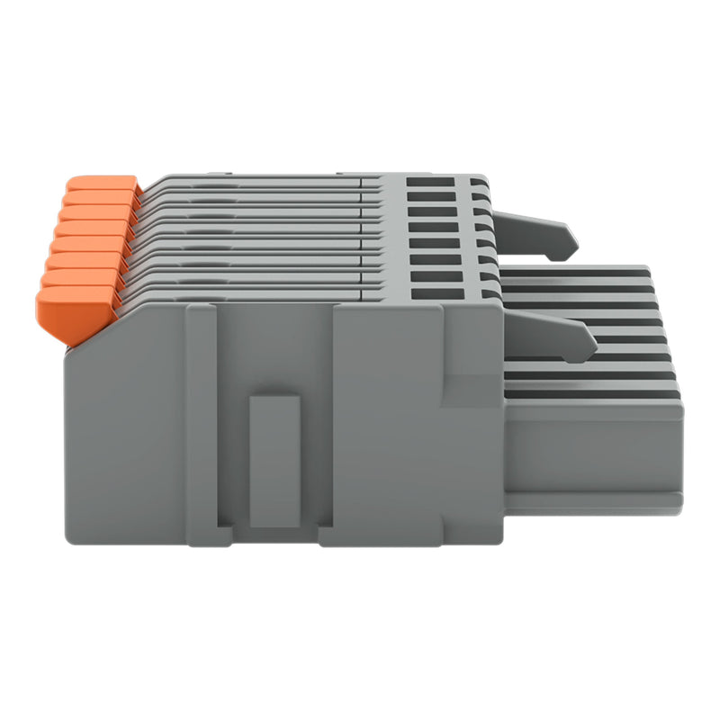 WAGO - Kabelsteckverbinder für Leiterplattensteckverbinder 1-Leiter-Federleiste,Hebel 2231-1108/327-000 PushinCAGECLAMP,grau − 50 Stück