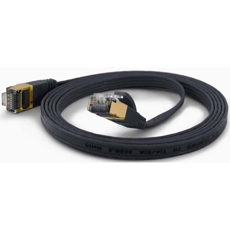 Wantec - Patchkabel Kupfer FTP-Patchkabel Cat.6A sw 7086 sw 0,2m 0,2m RJ45 1,6x6,5mm