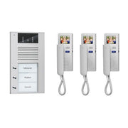 TCS Tür Control - Türsprech-Set Videosprechanlgenset color PVE1530-0010 3 WE, mit Hörer