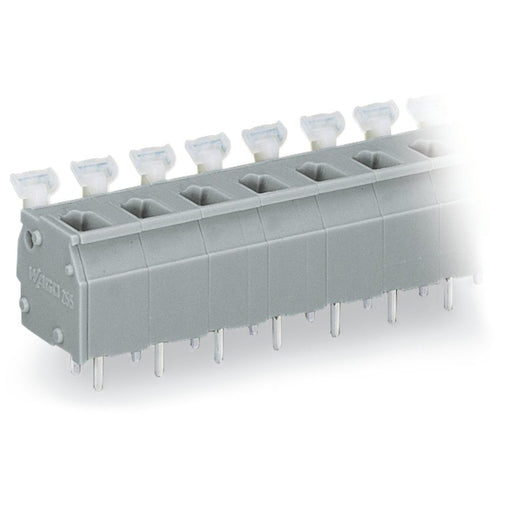 WAGO - Leiterplattenklemme 255-510 Drücker,2,5 mm²,grau − 15 Stück