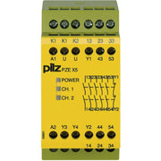 Pilz - Gerät zur Überwachung von sicherheitsgerichteten Stromkreisen Kontakterweiterungsblock PZE X5 #774595 24VDC 5n/o