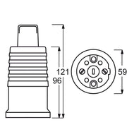 Busch-Jaeger - Perilex-Steckdose Perilex-Kupplung 2364 KUW 16A ws