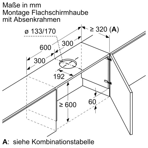 Bosch - Zubehör/Ersatzteile für Dunstabzugshauben Absenkrahmen DSZ4660