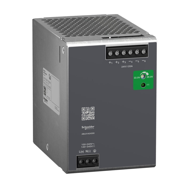 Schneider Electric - Gleichstromversorgung Spannungsversorgung ABLS1A24200 24VDC, 20A, 480W,1-p − 1 Stück