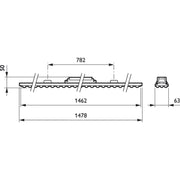 Philips Lighting - Geräteträger für Lichtbandsystem LED-Geräteträger 4MX850 491 #62720899 840