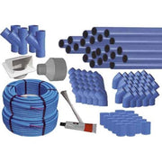 cleanpower - Zubehör/Ersatzteile für Ventilatoren Rohbauset 30m CP-175 für 5 Saugstellen