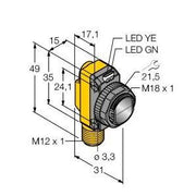 Turck - Einweg-Lichtschranke Opto-Sensor QS186EVQ8 Einweglichtschranke − 1 Stück