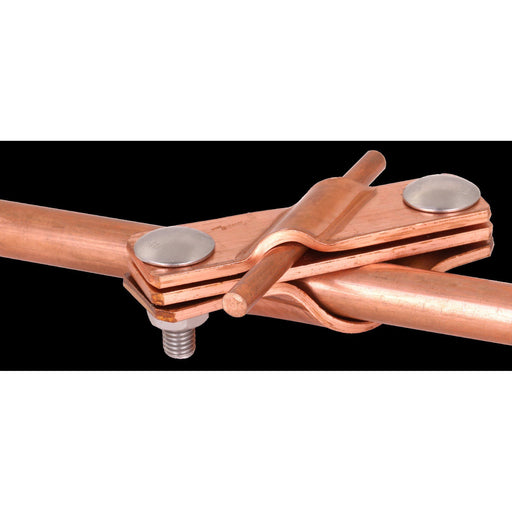 DEHN - Anschlussklemme für Stab-/Tiefenerder TE-Anschlussschelle ASSTE20710FL40CU Cu D20mm f.Rd7-10