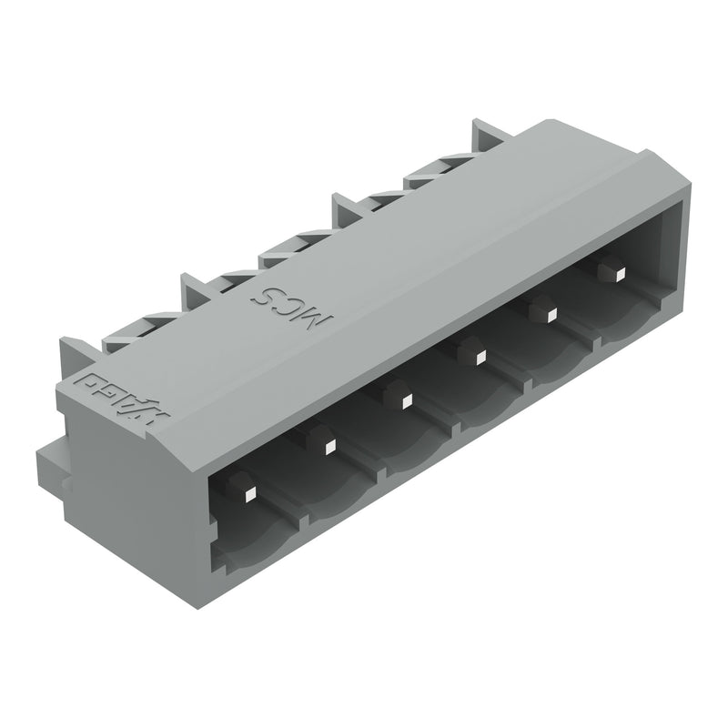 WAGO - Leiterplattensteckverbinder THT-Stiftleiste Lötstift 231-466/001-000 1,2x1,2,abgew.,gr − 100 Stück