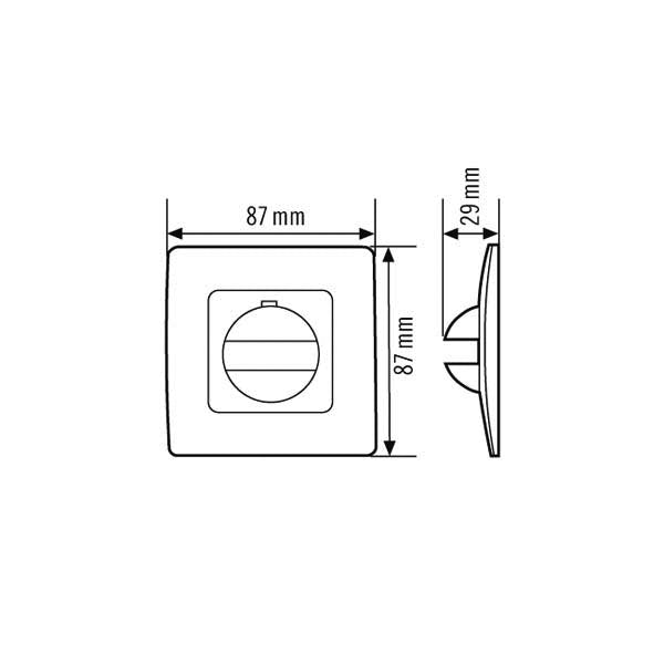 ESYLUX - Zubehör/Ersatzteile für Bewegungsmelder Abdeckung eds-opt IP20 COVER IP20 SR f. MD180i und PD180i