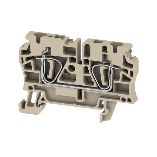 Weidmüller - Durchgangs-Reihenklemme Durchgangsklemme ZDU 4 4qmm beige