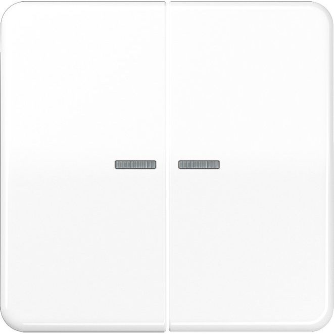 Jung - Abdeckung/Bedienelement für Installationsschalterprogramme Wippe CD 102 KO5 WW f.Serientaster KO