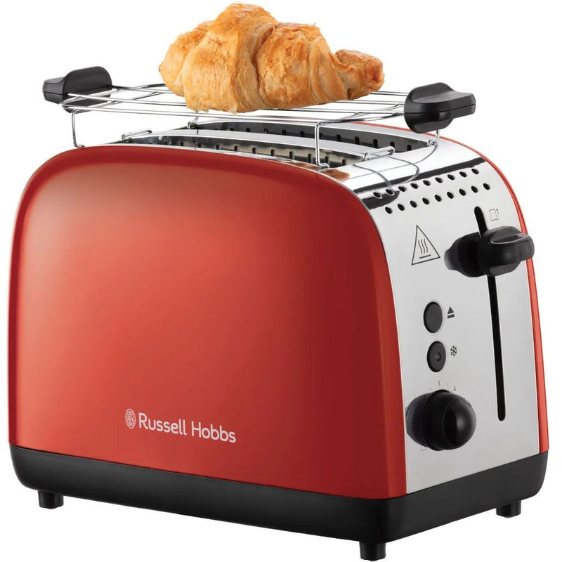 RUSSELL HOBBS - Toaster 26554-56 Flame Red Colours Plus+ 2S − 4 Stück