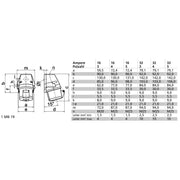Bals Elektrotech - CEE-Steckdose (IEC 60309) Wandsteckdose 32A 3p 110V 11832 4h IP44