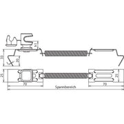 DEHN - Dachleitungshalter für Blitzschutz Dachleitungshalter DLHSS8H16FG #204267 SPANNsnap Cu/K-br
