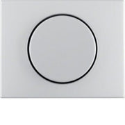 Berker - Abdeckung/Bedienelement für Installationsschalterprogramme Zentralstück alu 11357003 f. Drehdimmer
