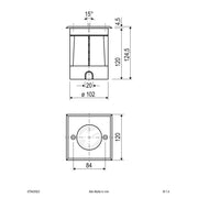 EVN Lichttechnik - Bodeneinbauleuchte quadr. 679435EV IP67-GU10 35W/230V