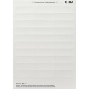 Gira - Bezeichnungsmaterial für Installationsschalterprogramme Beschriftungsbogen 2875112 23,7x66,3